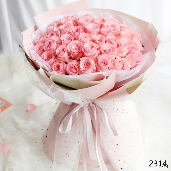 33朵粉玫瑰